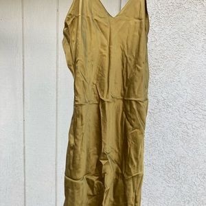 Victoria’s Secret gold silk nightgown